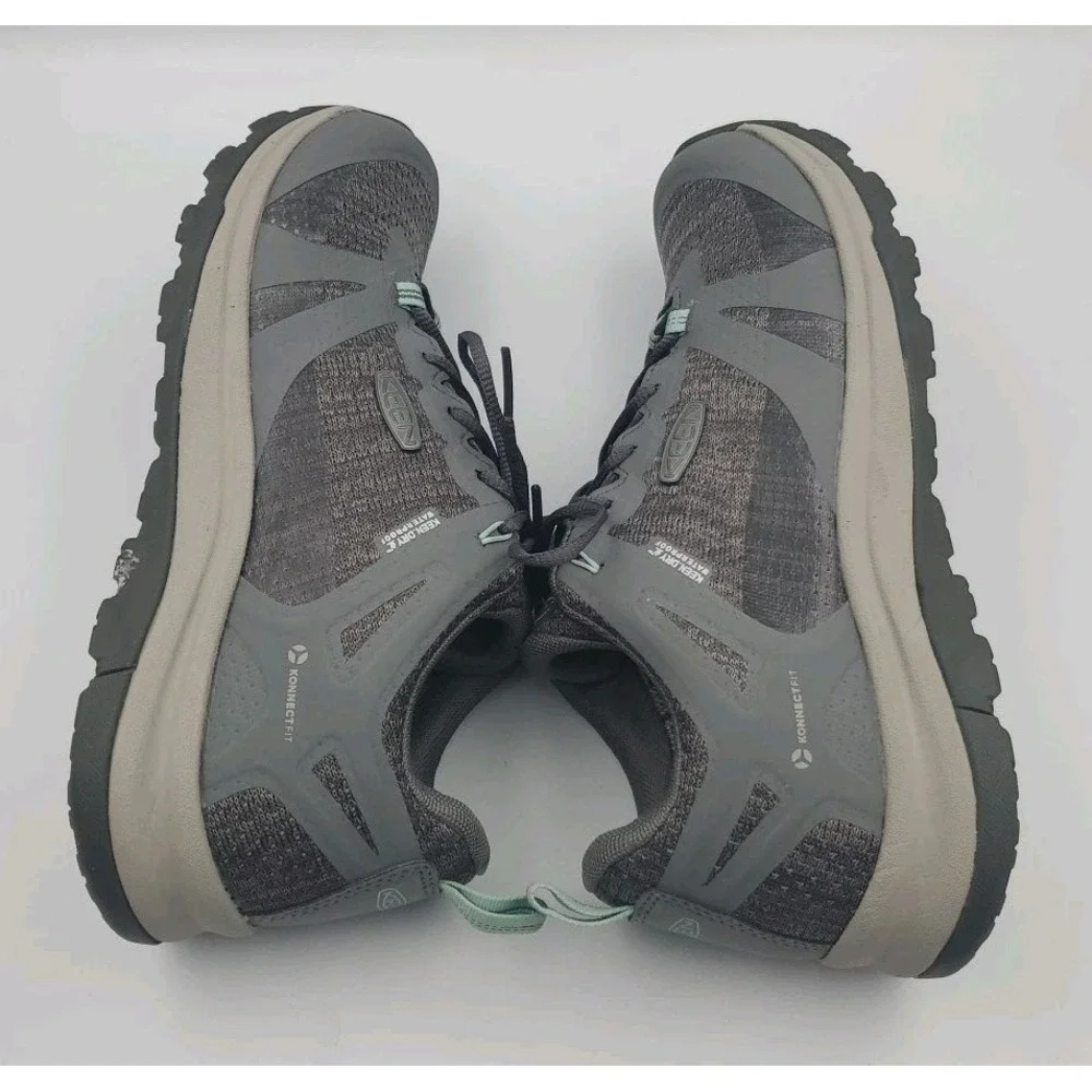 Keen Terradora II Womens Shoes Sz 9 Steel Gray Ocean Wave Waterproof